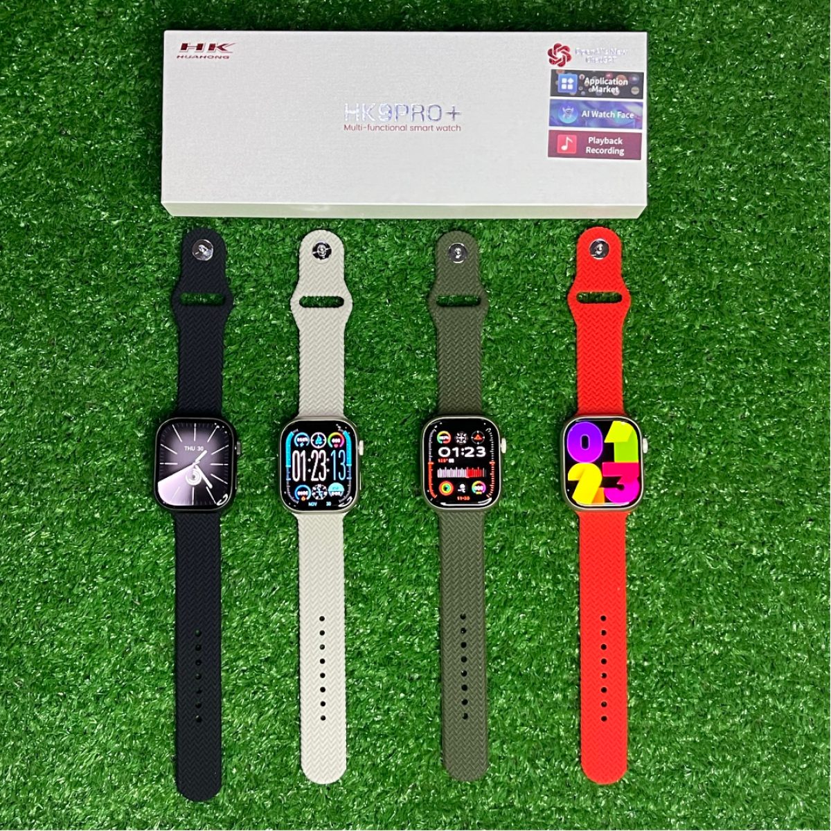 HK9 Pro Plus Smart Watch, 24 Hrs Always on Amoled Display, 2 GB Memory  with Voice Recorder