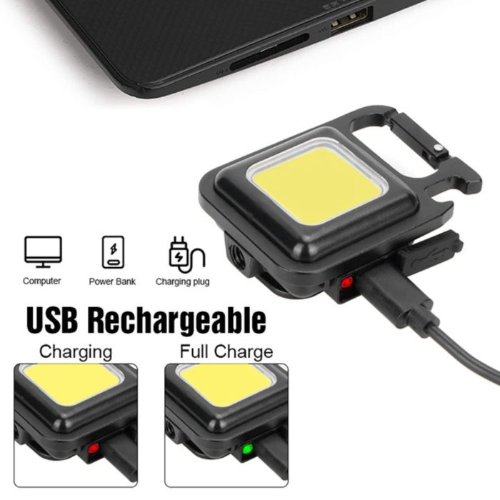 COB Rechargeable Keychain Light