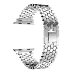 Honey Comb Edition Stainless Steel Strap – Premium Band for 42/44/45/49MM Smartwatches - Image 3