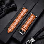 Premium Texture Leather Straps for 42/44/45/49mm Smartwatches – Elegance and Comfort Combined - Image 3