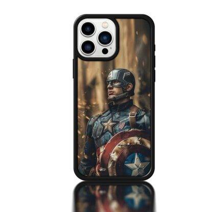 Captain America Metal Phone Case – Premium Heroic Back Cover | 2025 Edition