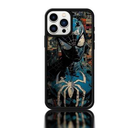 Black Spiderman Metal Phone Case With Ultra Shine - 2025 Edition