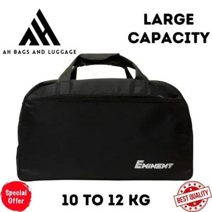 Black color AH. Duffel Carry-on Large-Size Bag