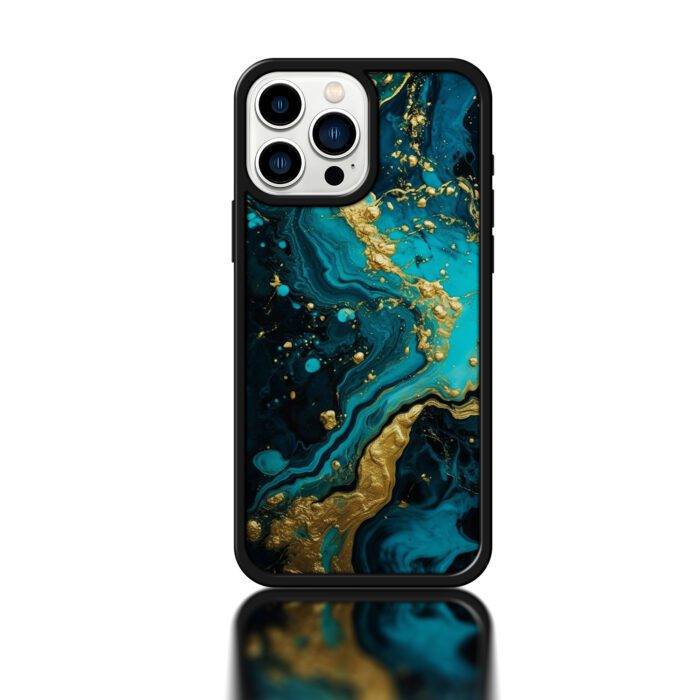 Premium Marble Design Metal Phone Case – Durable | 2025 Edition - Image 1