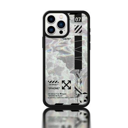 Off-White – Premium Printed Metal Phone Case | 2025 Edition
