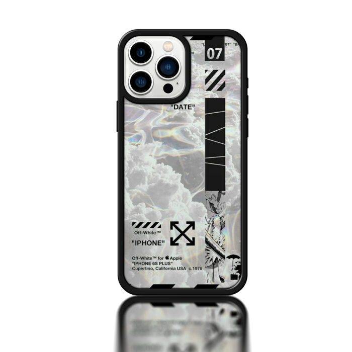 Off-White – Premium Printed Metal Phone Case | 2025 Edition - Image 1
