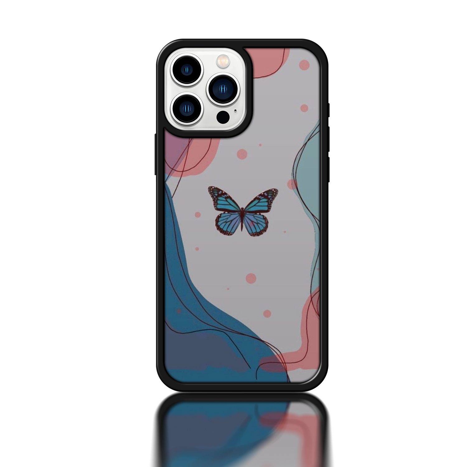 ~ai-51a4ef17-b2c7-47fe-ae74-c40219816858_ 2025 Butterfly Case – Shockproof Metal Armor Phone Case - Image 1