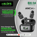 Bluks BX-14 Dual Wireless Microphone With ANC – 2025 Edition - Image 2