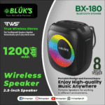 Bluks BX-180 RGB 2.5inch Wireless Bluetooth Speaker | 2025 Edition - Image 2