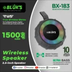 Bluks BX-183 RGB Portable Wireless Bluetooth Speaker | 2025 Edition - Image 2