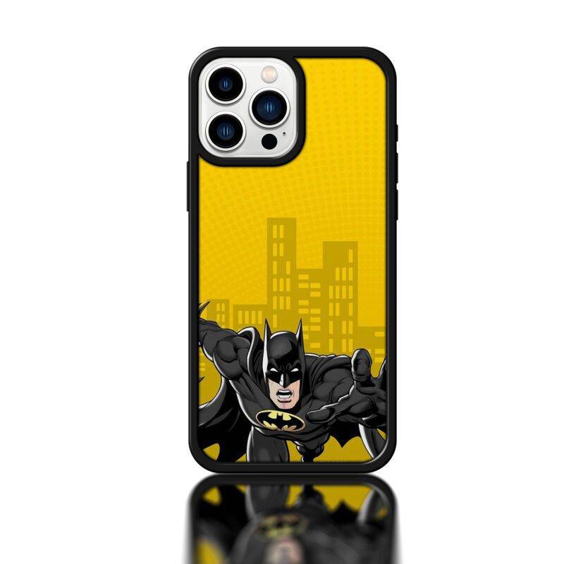 Batman Mobile Phone Case with Yellow Background