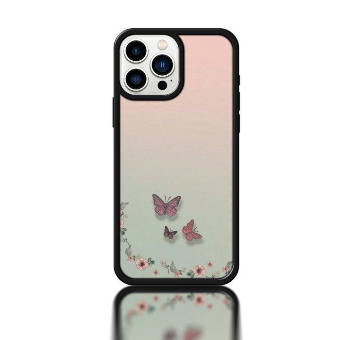 Butterfly Series Metal Phone Case – 2025 Fashion Phone Cover - Image 1