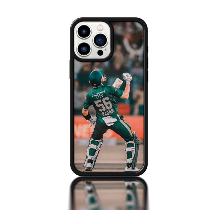 Babar Azam Winning Pose Inspired Metal Phone Case | 2025 Edition - Image 1