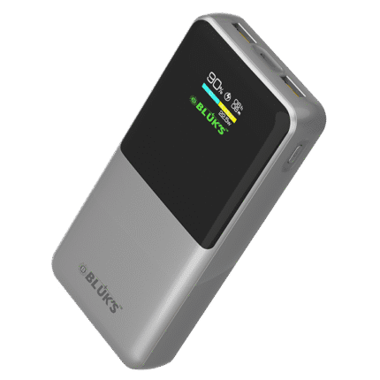 Bluks BX-302 20000mAh Fast Charging Power Bank With LCD Display | 2025 Edition