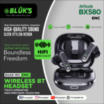 Bluks BX-580 Wireless Earbuds With Deep Bass & 1 Year Warranty – 2025 Edition - Image 2