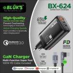 Bluks BX-624 65W Fast Charger With USB-C To C Cable – 2025 Edition - Image 2