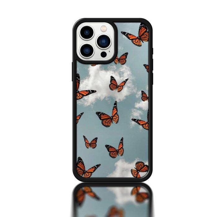 2025 Butterfly Metal Phone Case – Protective Armor Style - Image 1