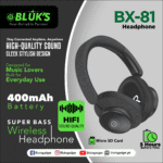Bluks BX-81 Wireless Headphones With 1 Year Warranty – 2025 Edition - Image 2