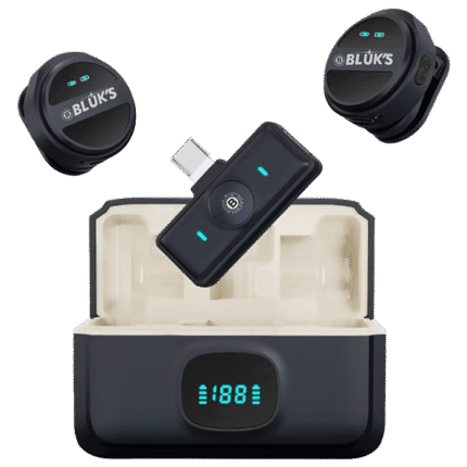 Bluks BX-12 Dual Wireless Microphone With ANC – 2025 Edition