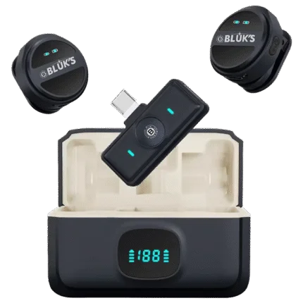 Bluks BX-12 Dual Wireless Microphone With ANC – 2025 Edition