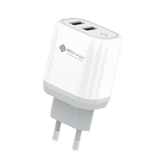 Sovo SG-205 (Grip Series) 12W Quick Charger With Dual Ports & Charging Cable | 2025 Edition - Image 1
