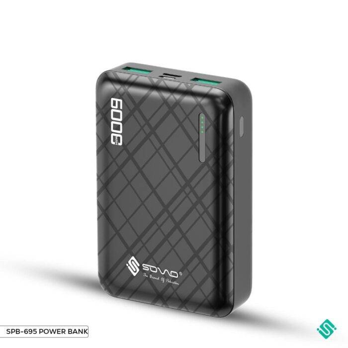 Sovo Cross (SPB-695) 6000mAh Portable Pocket-Size Power Bank - Image 2