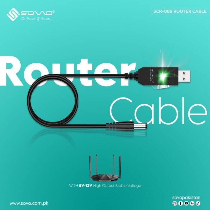 Sovo SRC-888 Premium Quality Router Cable | 2025 Edition - Image 2