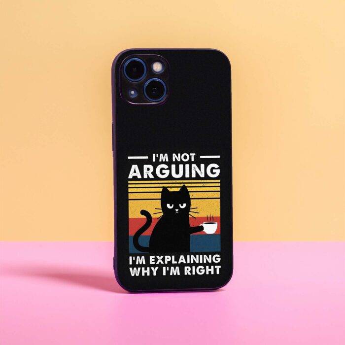 No Arguments – Premium Metal Printed Phone Case | 2025 Edition - Image 1