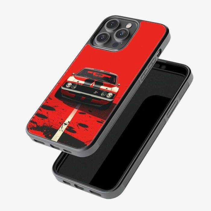 Dodge Metal Phone Case – Bold Design & Strong Grip | 2025 Edition - Image 1