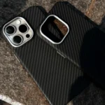 Black Wave Carbon Fiber iPhone Case