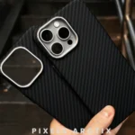 Black Wave Carbon Fiber iPhone Case