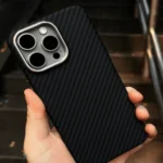 Black Wave Carbon Fiber iPhone Case