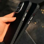 Black Wave Carbon Fiber iPhone Case