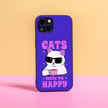 Cat’s Make Happy Premium Metal Phone Case – 2025 Edition