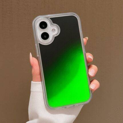 Neon Waterfall Phone Cover Green