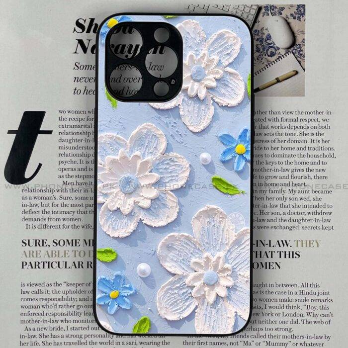 Daisy Delight Series – Premium Printed Metal Phone Case | 2025	Edition - Image 1
