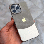 Dual Tone Denim iPhone Case Natural Titanium