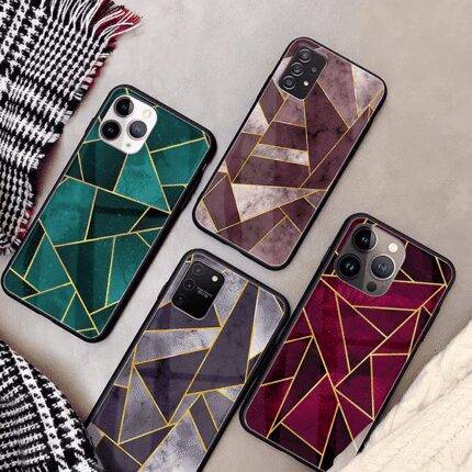 Geometric Marble Premium & Durable Metal Phone Case | 2025 Edition