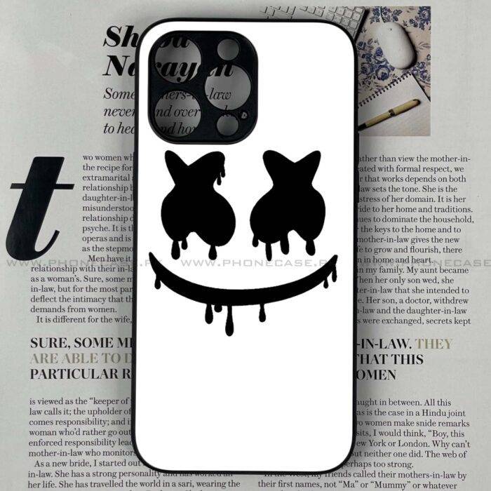 Premium & Durable Marshmello Face Metal Phone Case – 2025 Edition - Image 1