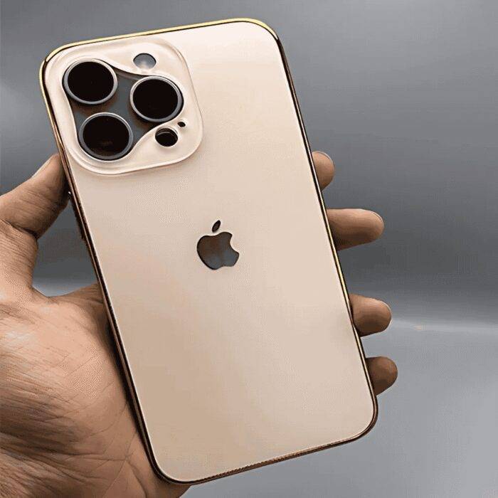 Nano Frosted iPhone Case Gold