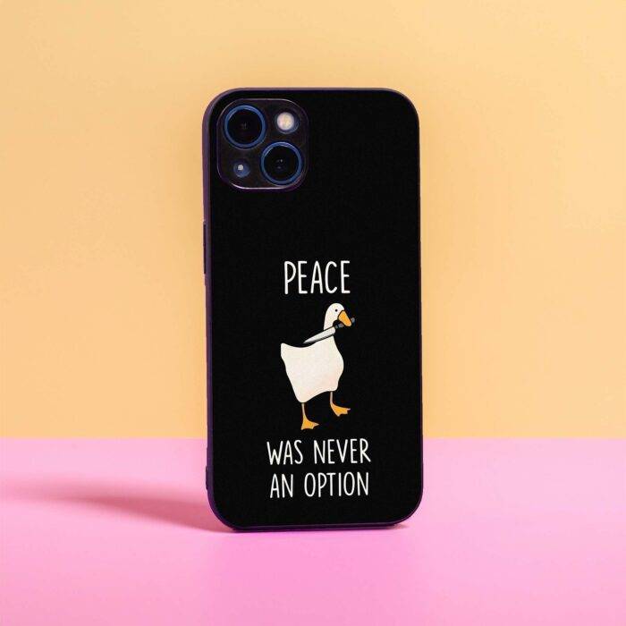 Peace Was Never An option – Premium Metal Phone Case | 2025 Edition - Image 1