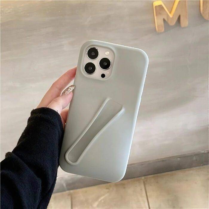 Premium Lip Gloss iPhone Case Grey