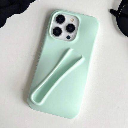 Premium Lip Gloss iPhone Case Mint Green