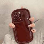 Red Puff Wine Case For iPhone