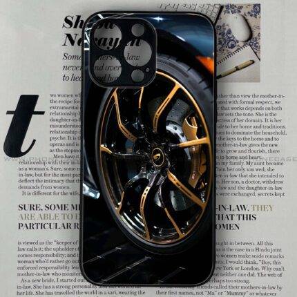 Racing Car Red Blade Rim Premium Metal Phone Case | 2025 Edition