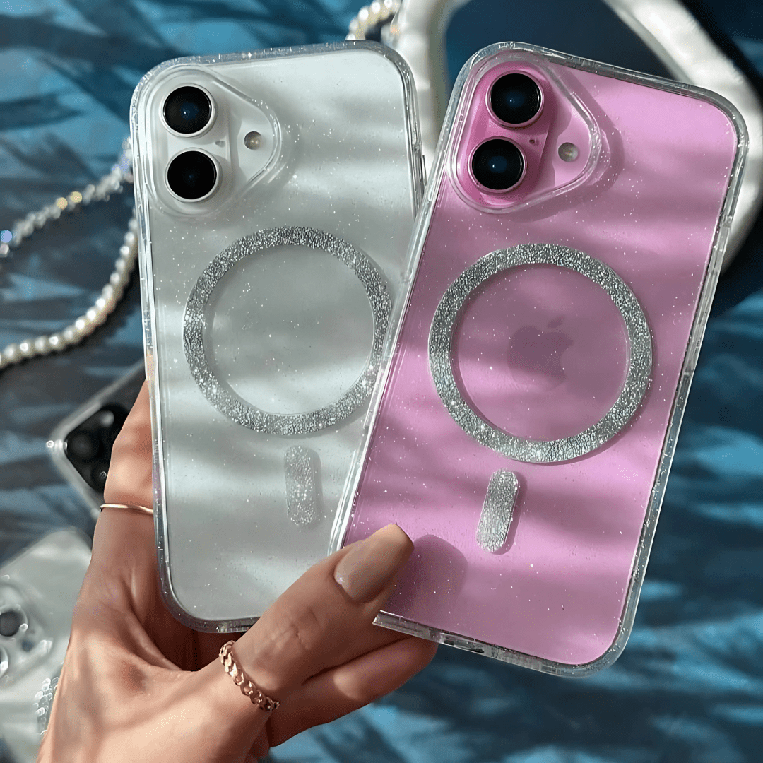 Transparent MagSafe Bling Shimmer Case Transparent MagSafe Bling Shimmer Case