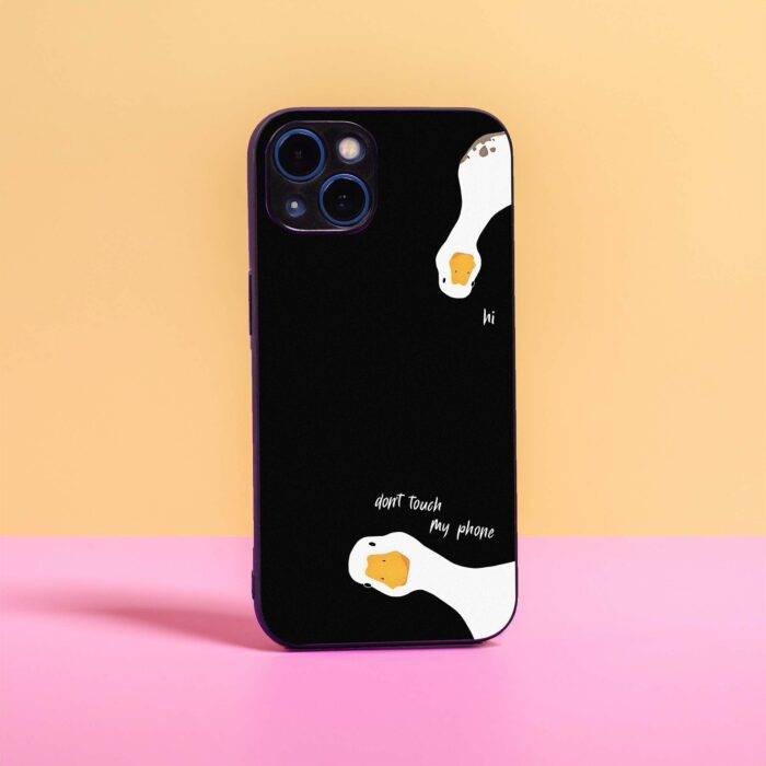 Don't Touch My Phone - Premium Printed Metal Phone Case | 2025 Edition - Image 1