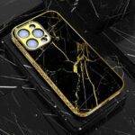 Black Marble Series – Premium Electroplated Metal Phone Case | 2025 Edition - Image 3