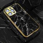 Black Marble Series – Premium Electroplated Metal Phone Case | 2025 Edition - Image 4