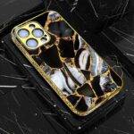 Black Marble Series – Premium Electroplated Metal Phone Case | 2025 Edition - Image 5